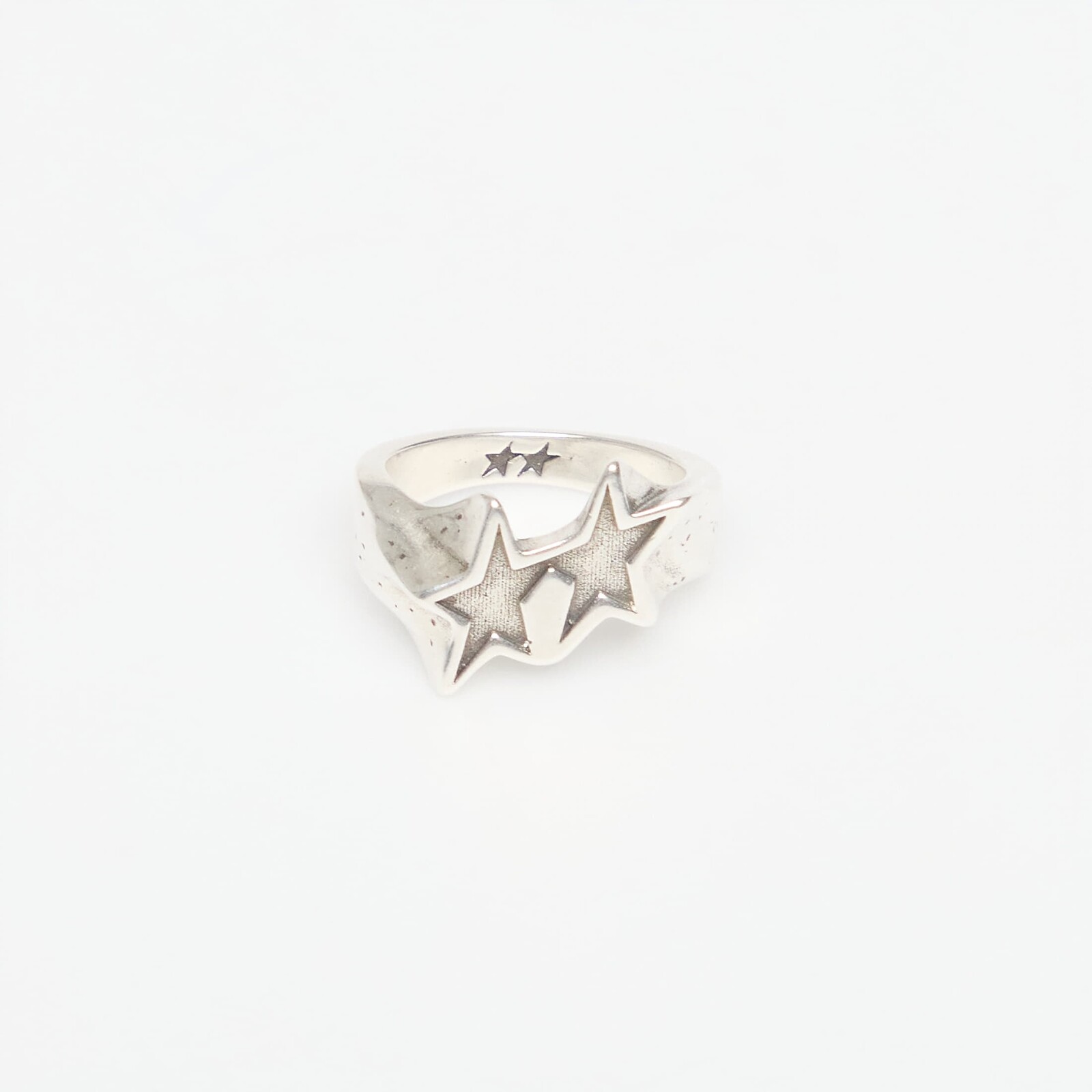 TwoJeys Tilted Icon Ring Silver 50 mm