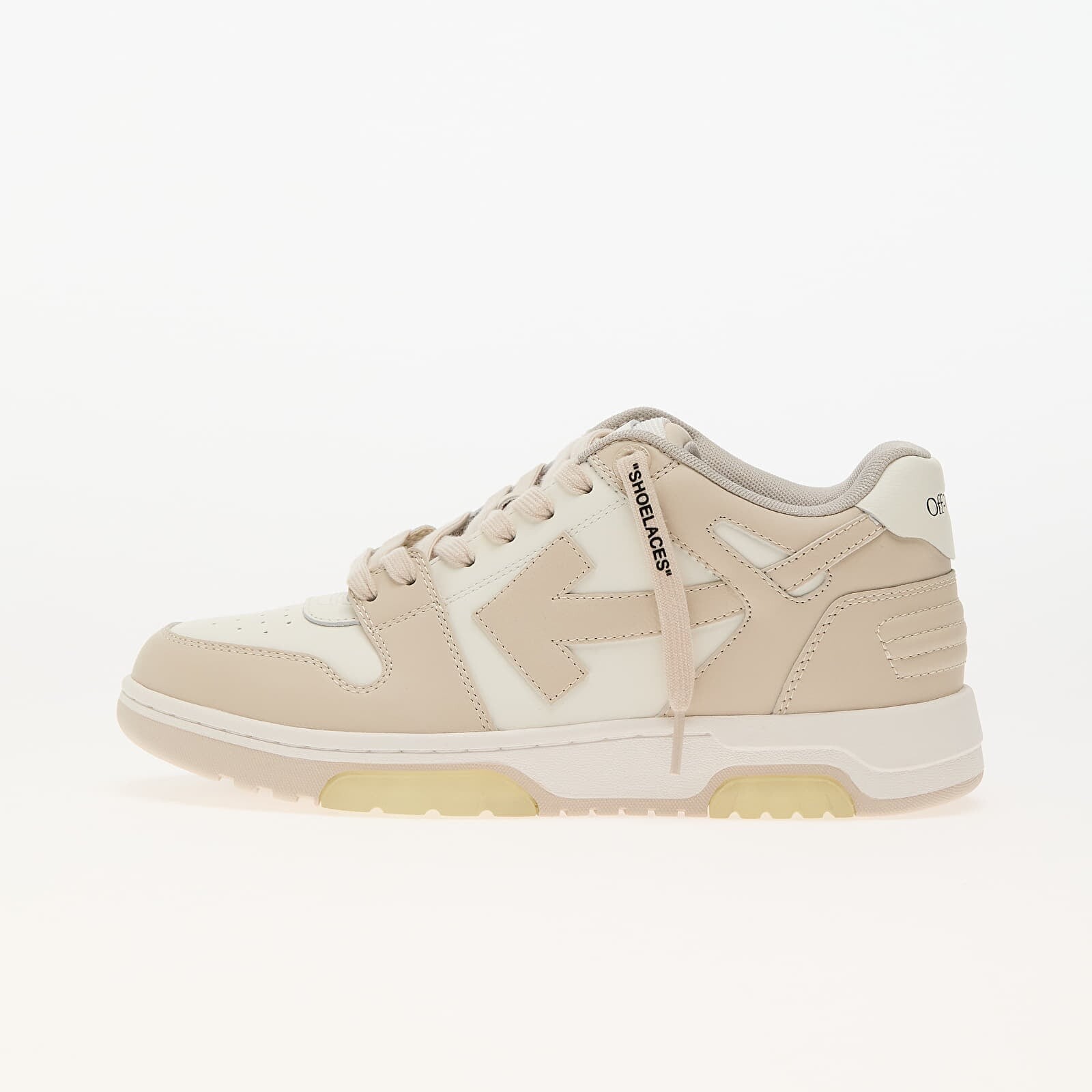 Sneakers Off-White Out Of Office Calf Leather White Beige UK 37