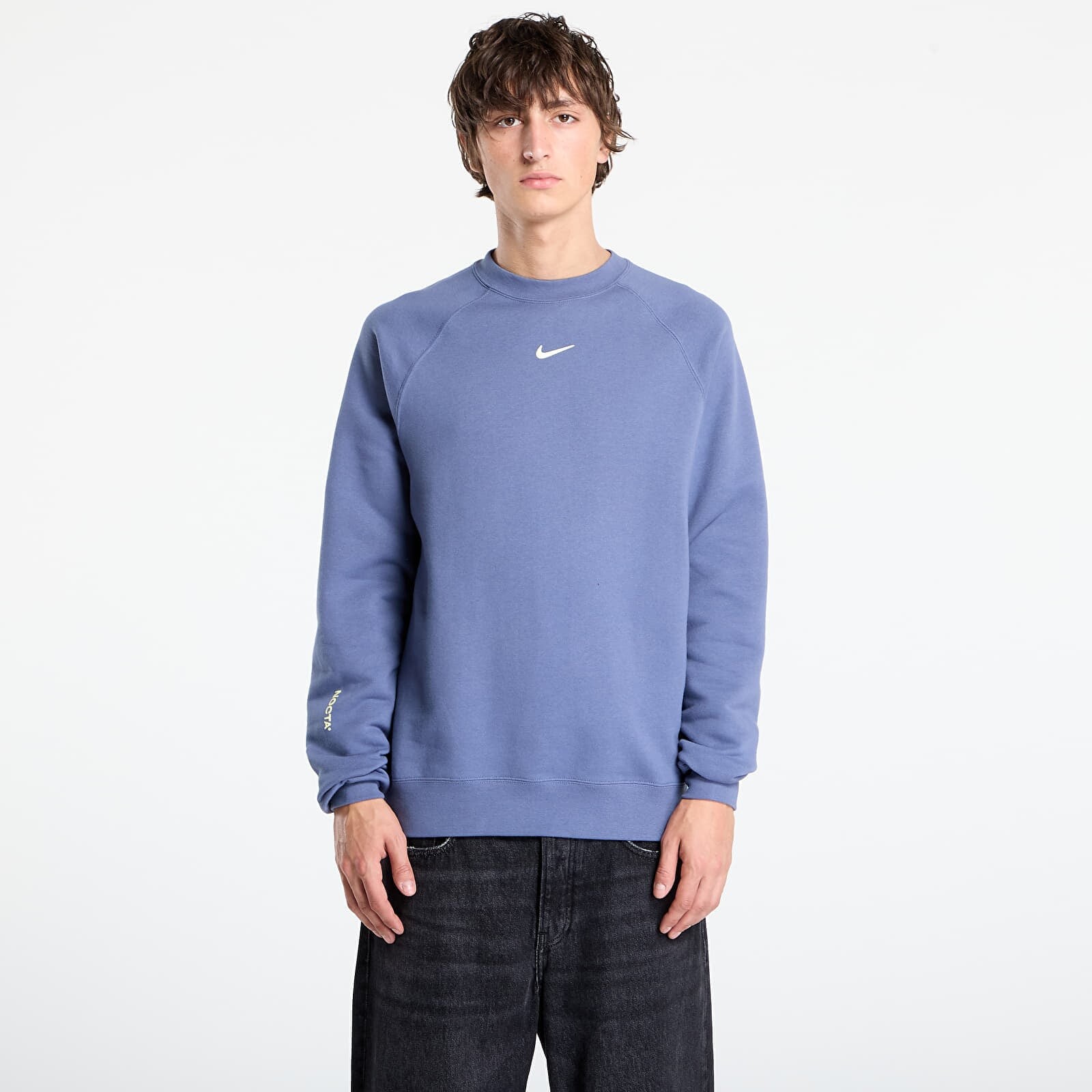 Sweatshirt NOCTA Men's Fleece CS Crew Diffused Blue/ Citron Tint S