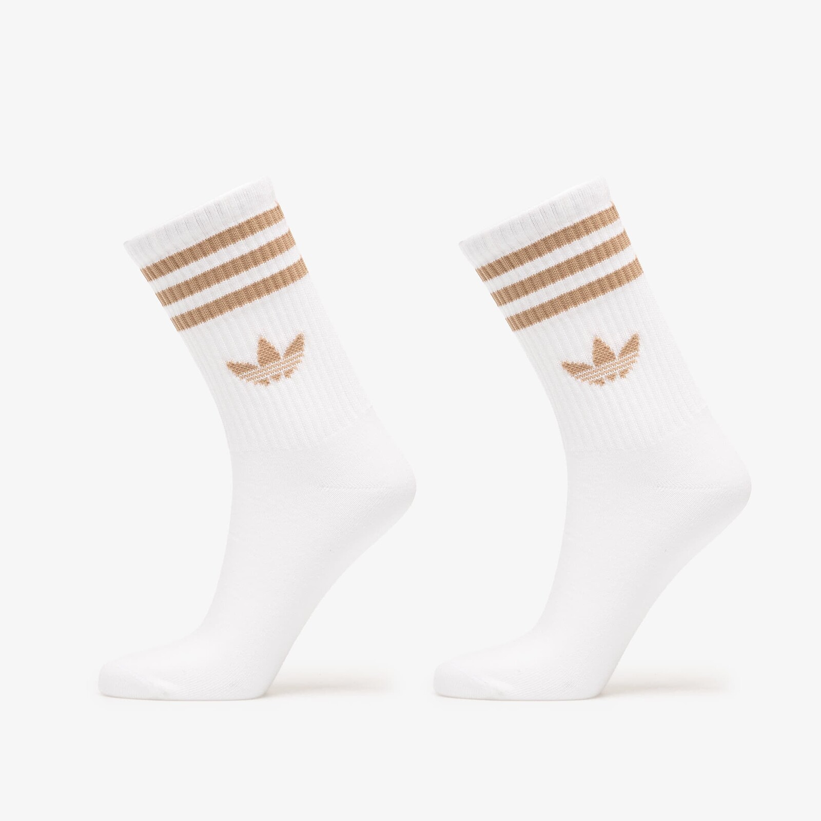 adidas 3-Stripes Crew Socks 3-Pack White/ Cardboard M
