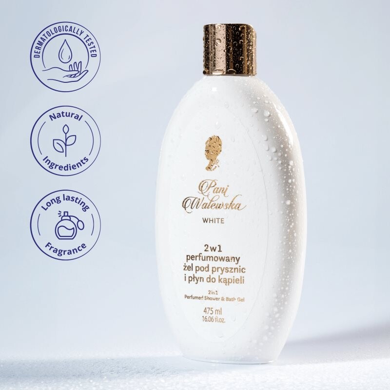 Pani Walewska White 2 in 1 shower gel and bubble bath 2-in-1 475 ml