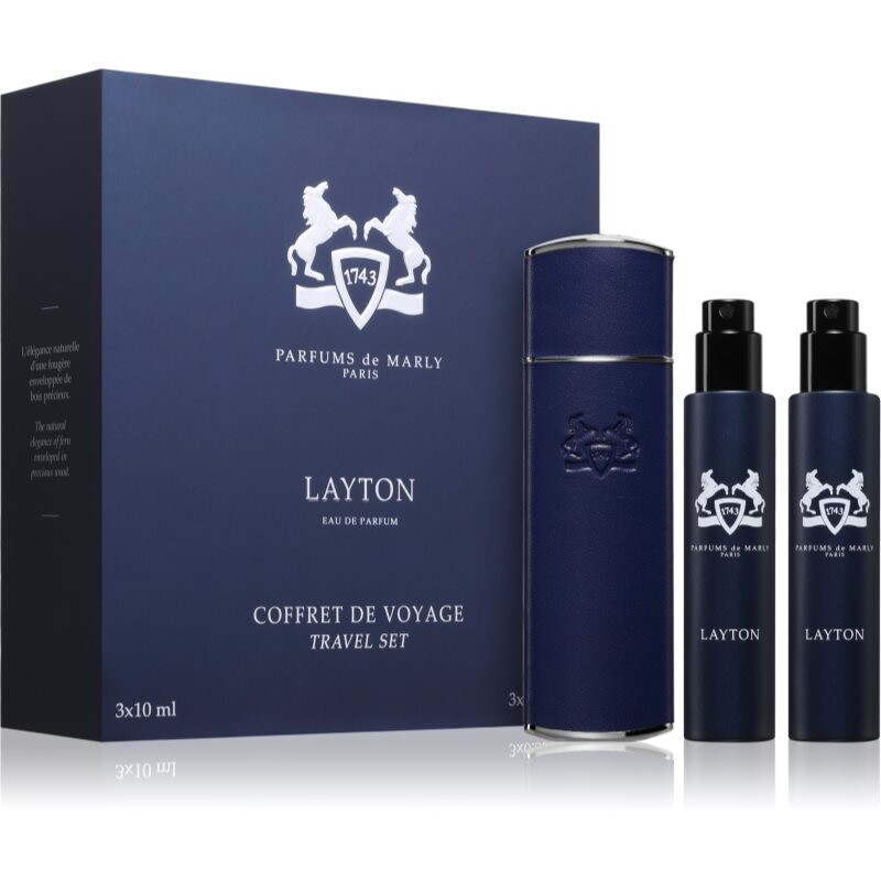 Parfums De Marly Layton Travel Set travel set with bag for men