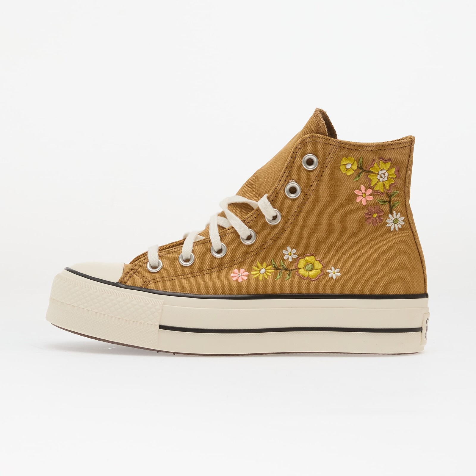 Sneakers Chuck Taylor All Star Lift Embroidered Flowers - Converse Honey Stick/ Egret UK 6.5