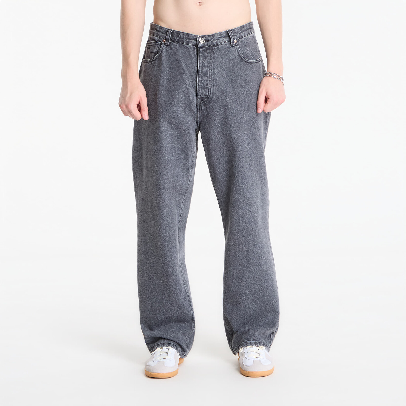 Pants Filling Pieces Denim Pants Washed Black M