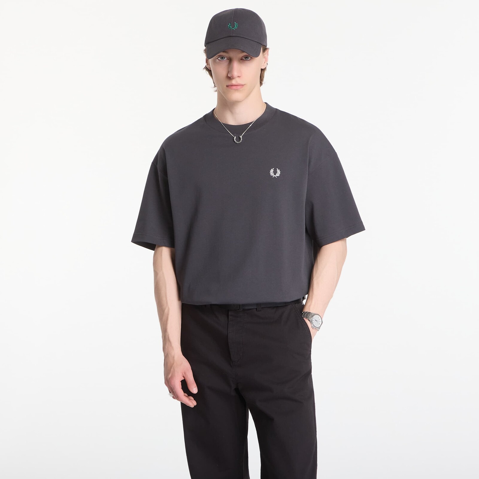 T-shirt Fred Perry Back Print Lrl Wreath T-Shirt Black M