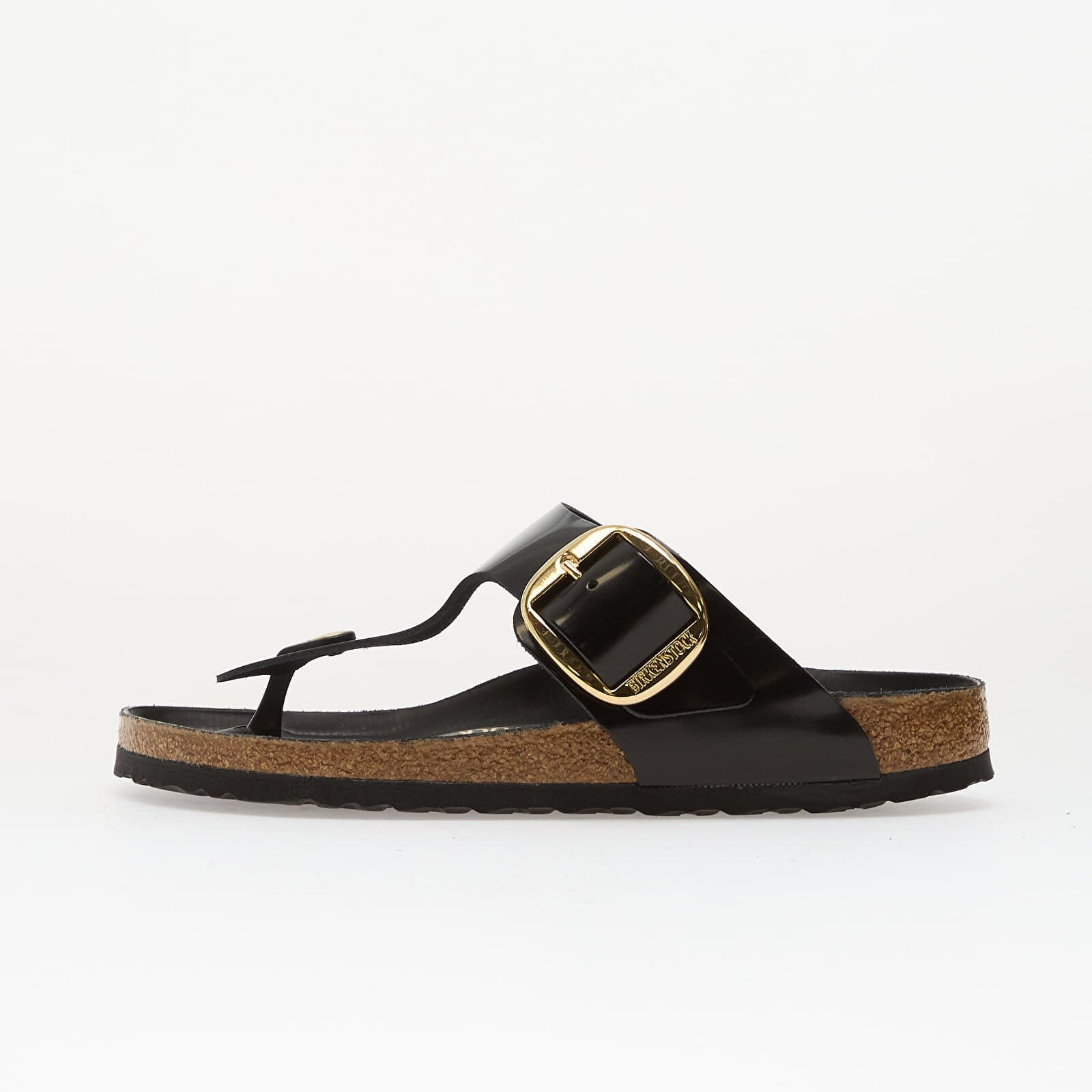 Sneakers Birkenstock Gizeh Big Buckle Natural Leather Patent Women Nappa Glamour UK 4.5