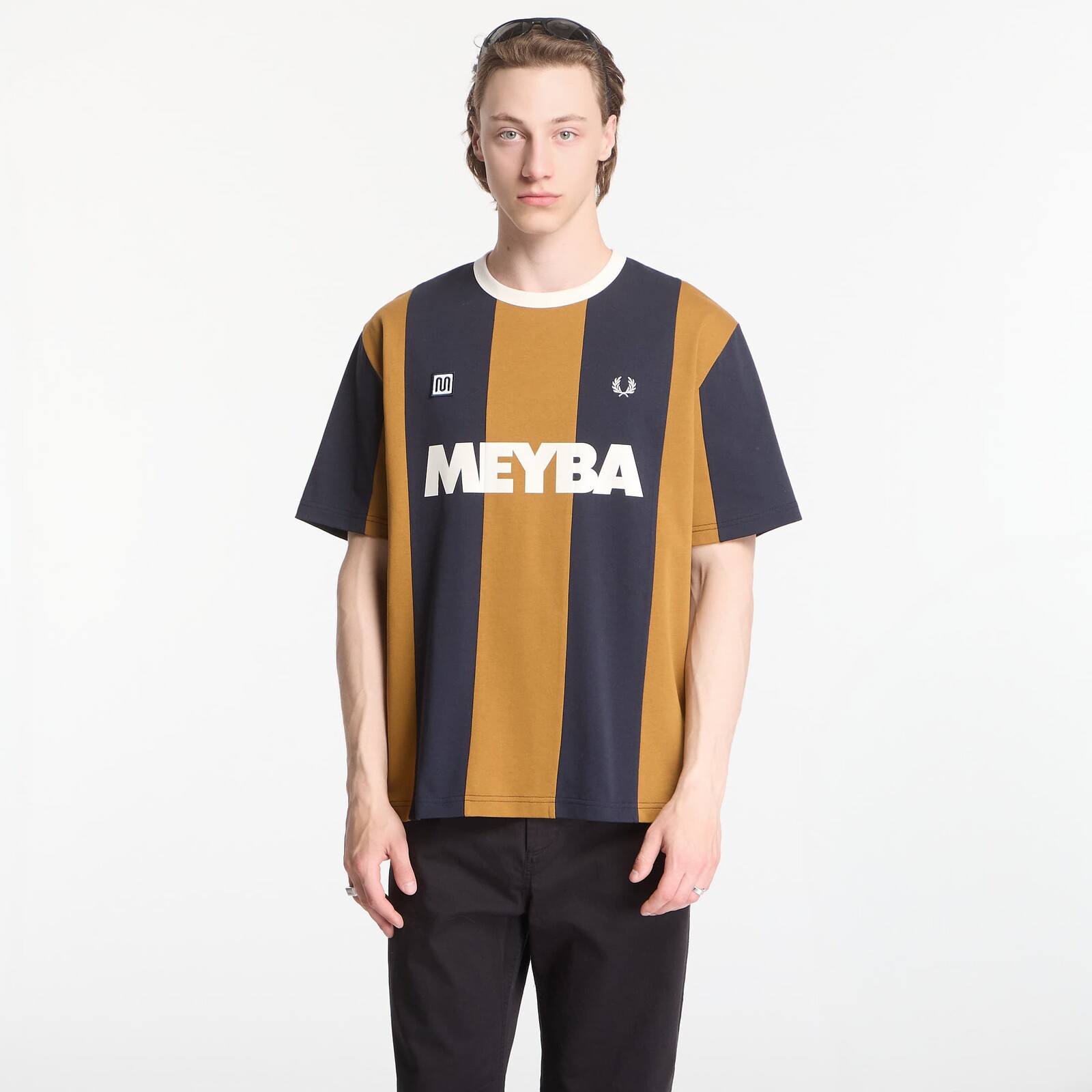 T-shirt Fred Perry Meyba Cut And Sew T-Shirt Dark Caramel L