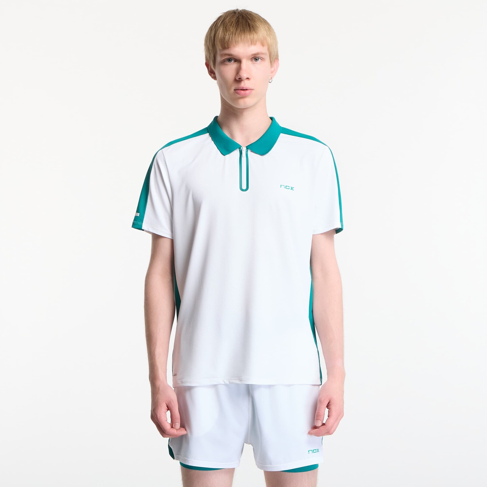 T-shirt Nox Pro Polo White/ Ivy Green XL