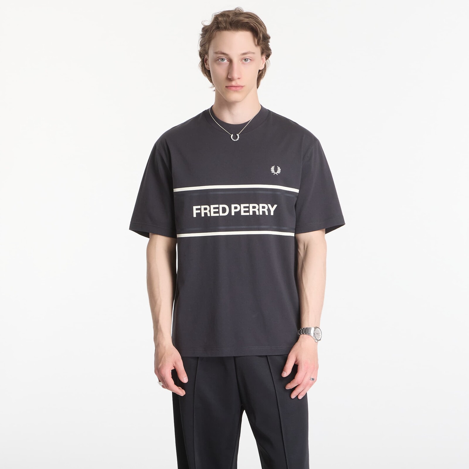 T-shirt Fred Perry Fred Perry Graphic T-Shirt Black XL