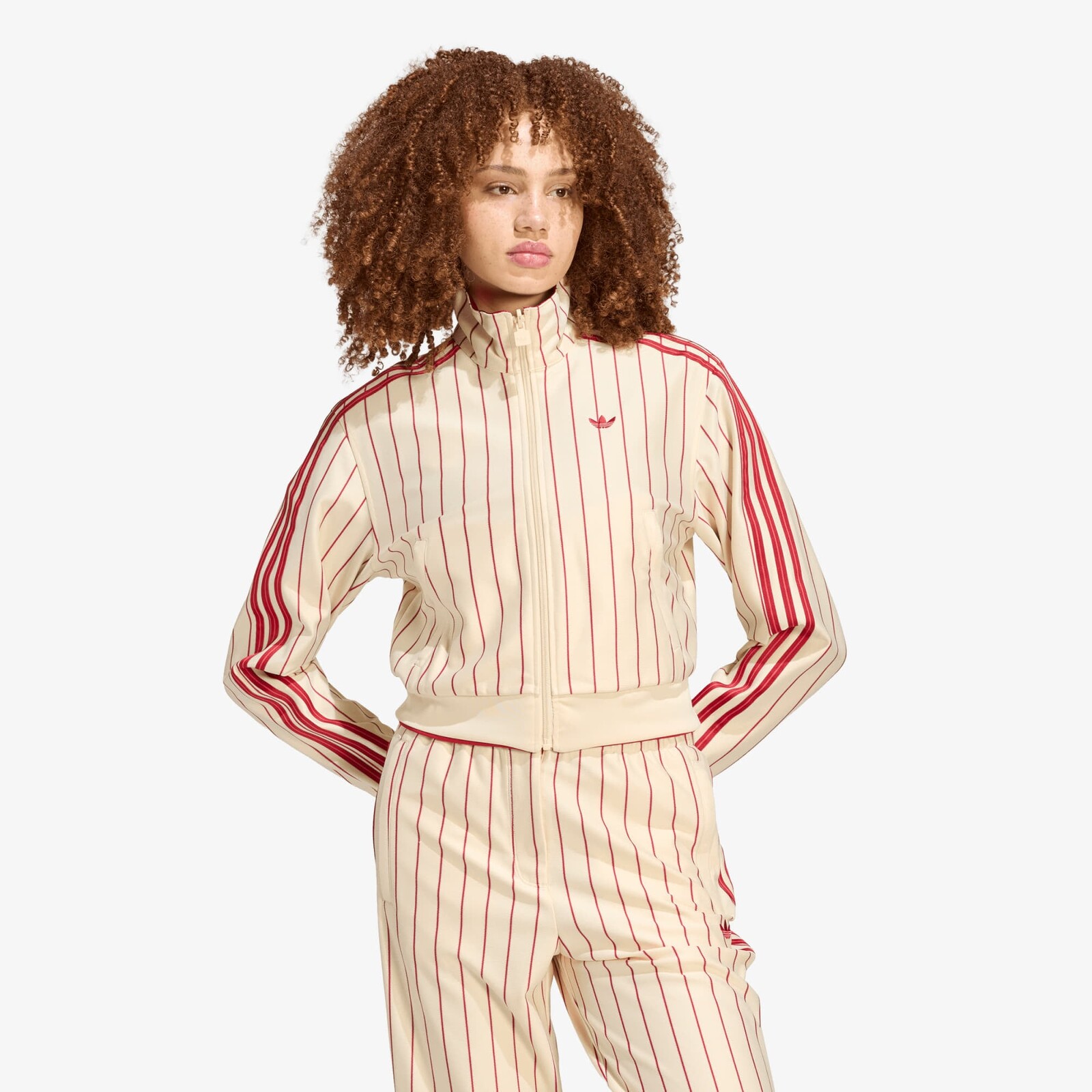 Jacket adidas Reversible Firebird Track Top Warm Vanilla/ Team Victory Red XL