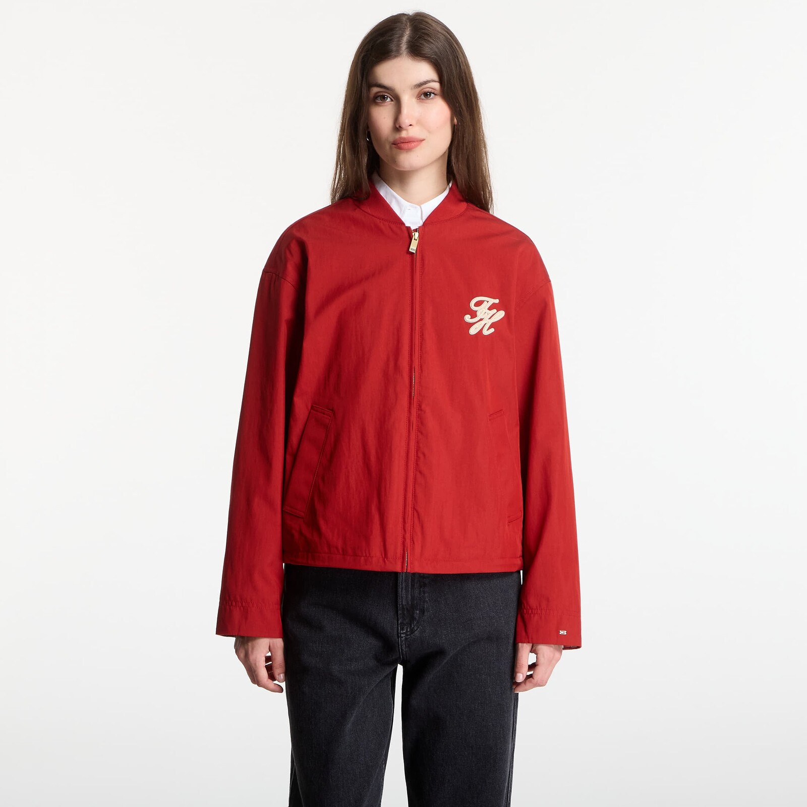 Jacket Tommy Hilfiger Cotton Bomber Dark Magma M
