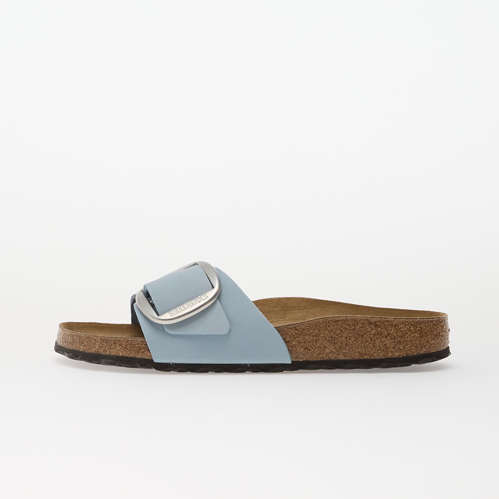 Sneakers Birkenstock Madrid Big Buckle Nubuck Leather Women Baby Blue UK 5