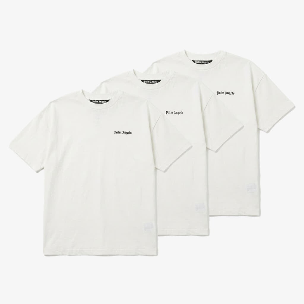 T-shirt Palm Angels Classic Logo 3-pack Tee Off White/ Black XL