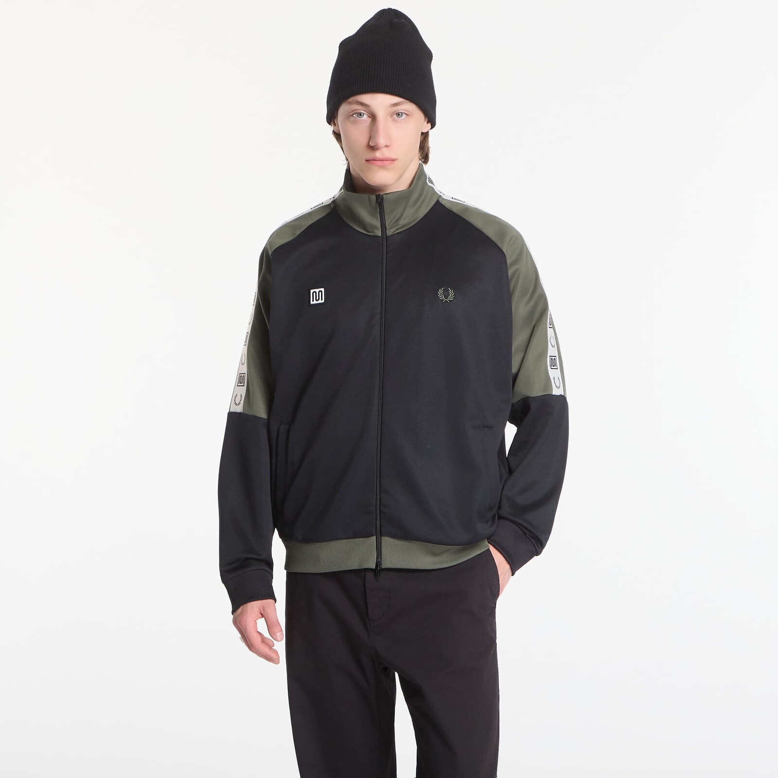 Jacket Fred Perry Meyba Taped Raglan Trackjacket Black L
