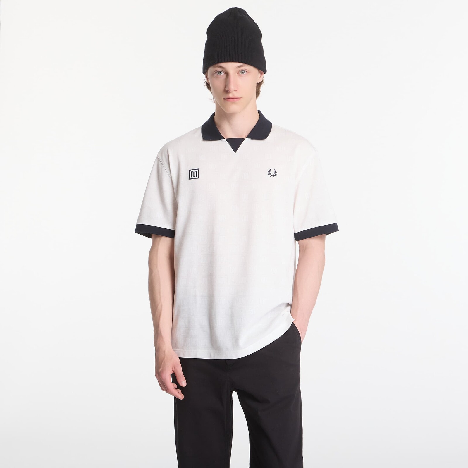 T-shirt Fred Perry Meyba Printed Polo Shirt Beige M