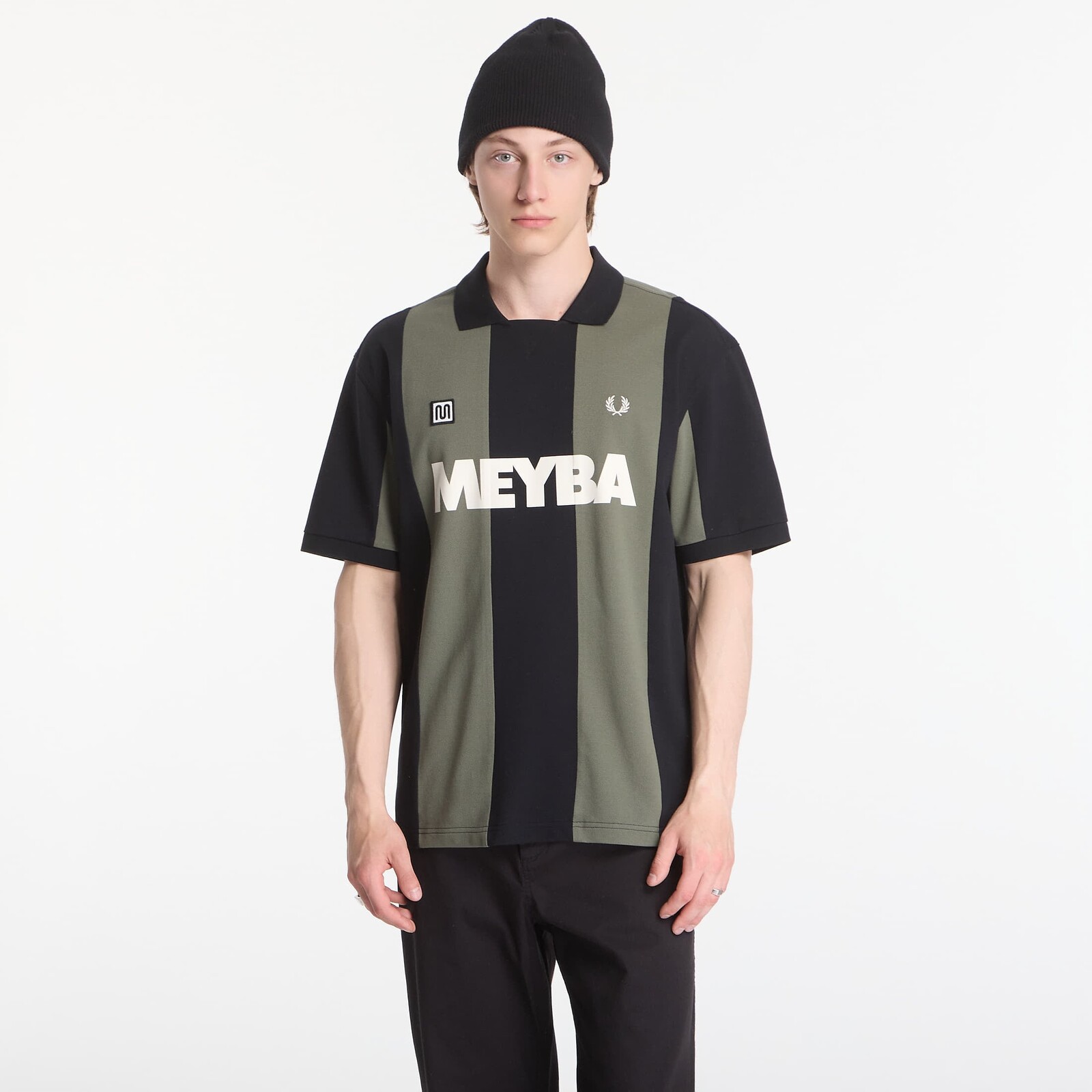 T-shirt Fred Perry Meyba Cut And Sew Polo Shirt Green M