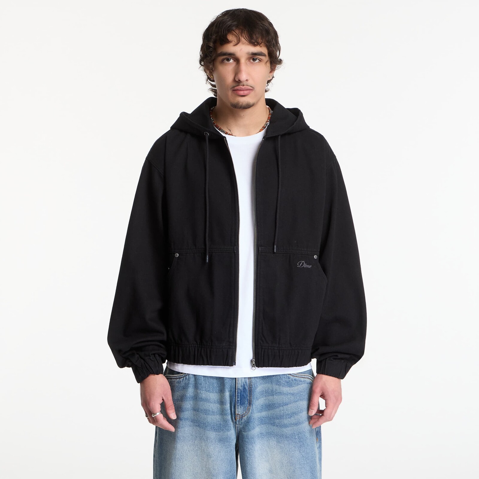 Jacket Dime Hooded Denim Jacket UNISEX Black M