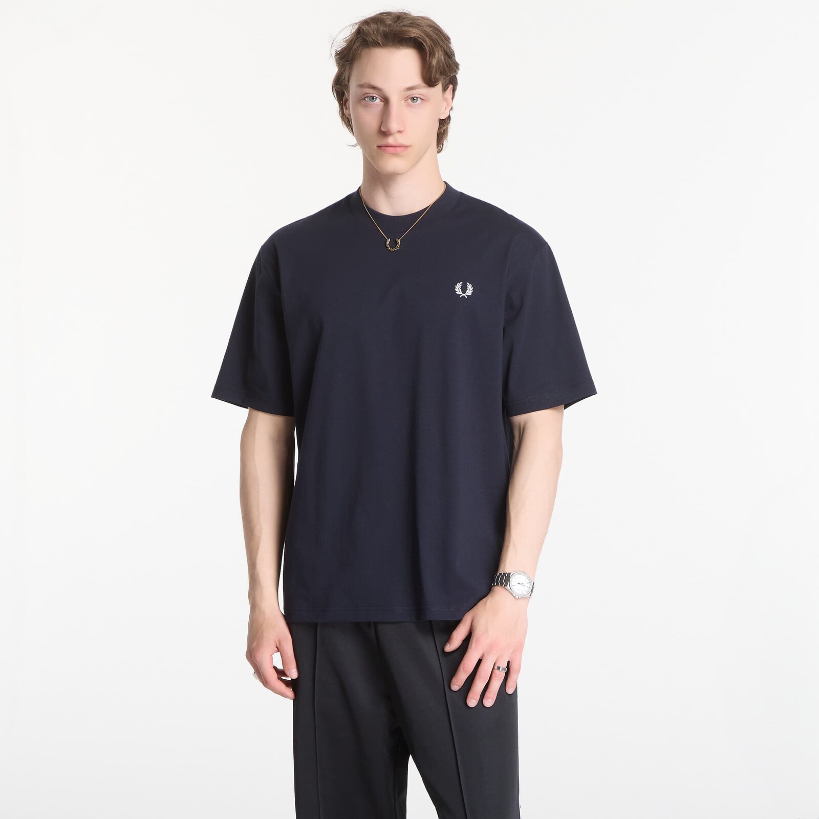T-shirt Fred Perry Back Print Fred Perry T-Shirt Black L