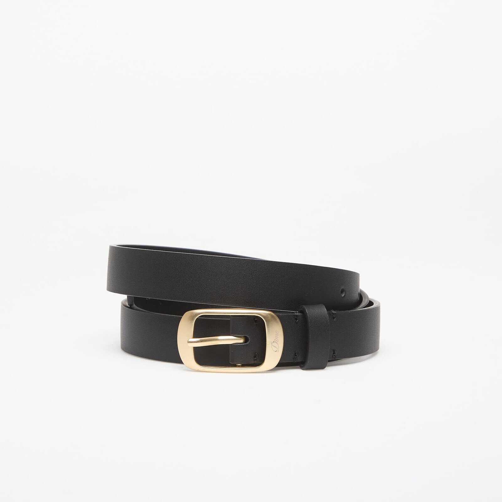Dime Dress Leather Belt Black S/M
