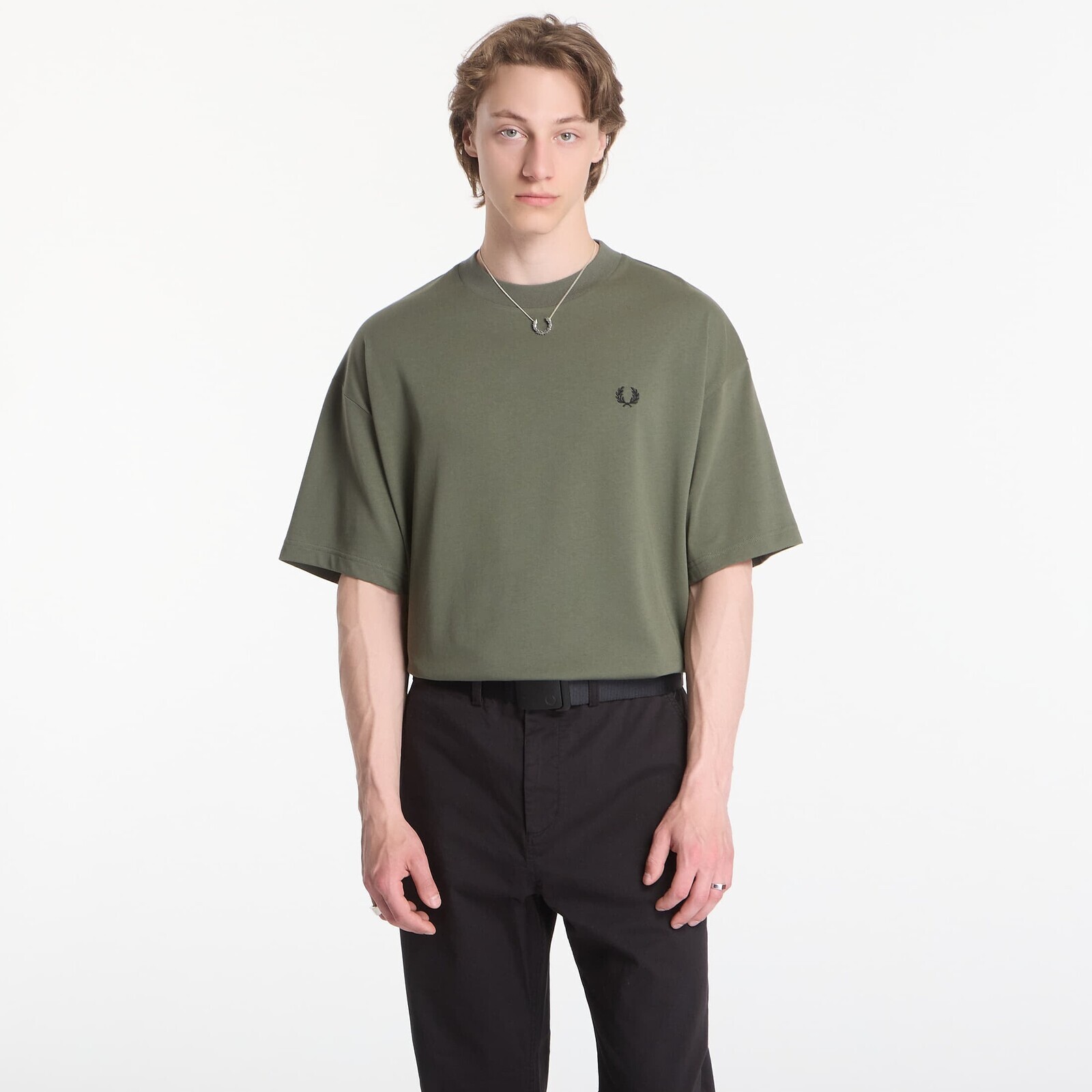 T-shirt Fred Perry Back Vertical Graphic T-Shirt Green L
