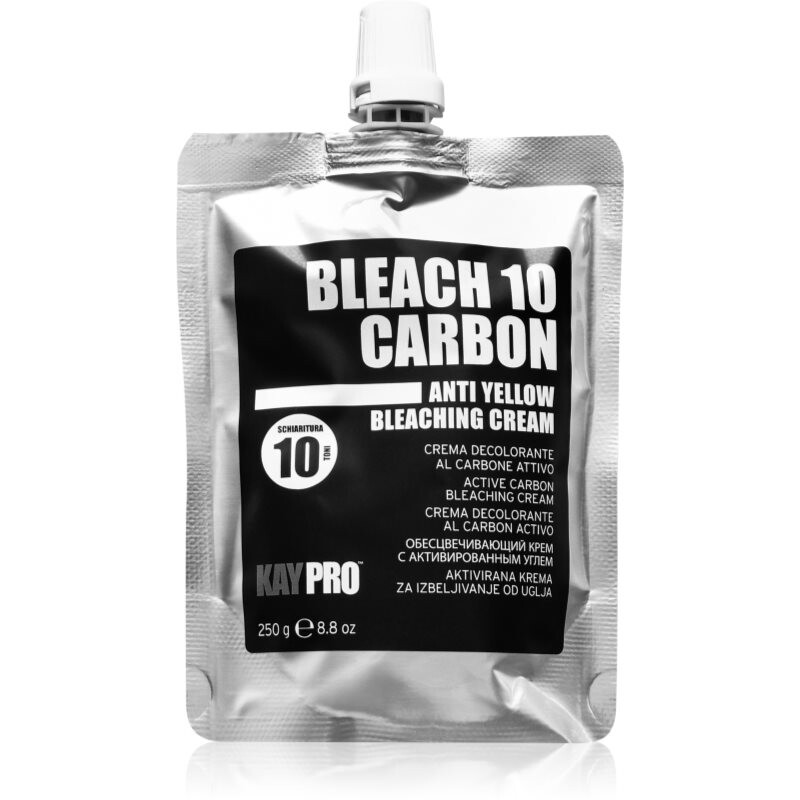Kaypro Bleach 10 Carbon Anti Yellow Bleaching Cream lightening cream for hair 250 g
