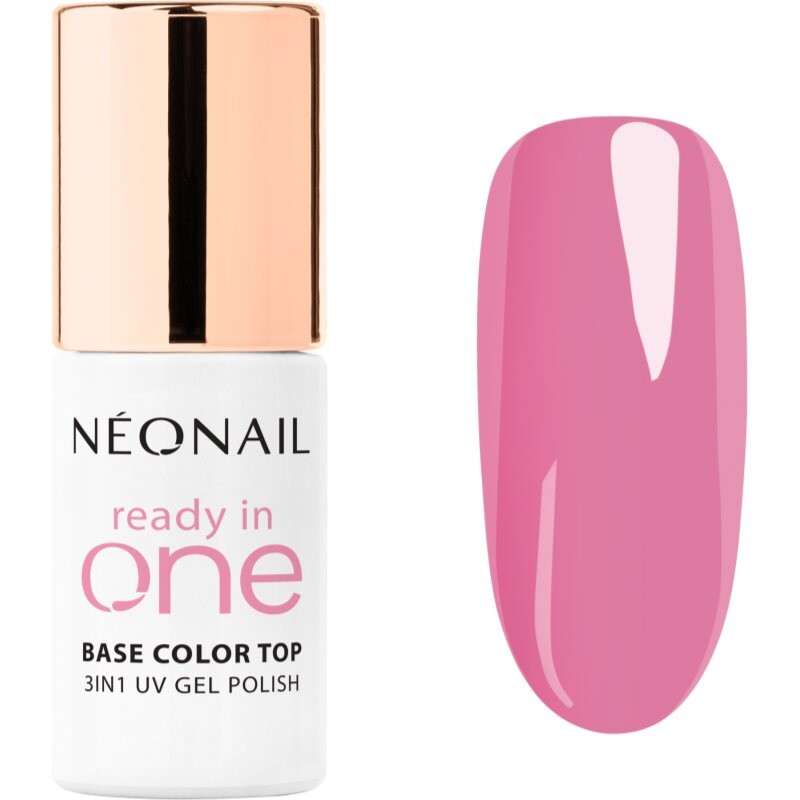 NEONAIL Ready In One 3in1 UV Gel Polish gel nail polish with diamond dust shade 10 One Pink Spark 7.2 ml