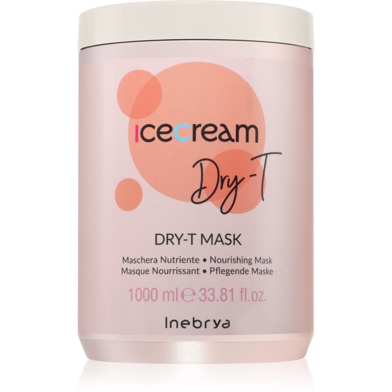 Inebrya Ice Cream Dry-T Mask nourishing mask for dry, stressed hair 1000 ml