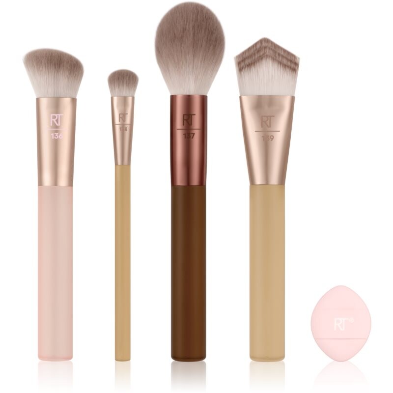 Real Techniques New Nudes Blurred Base Kit brush set 5 pc
