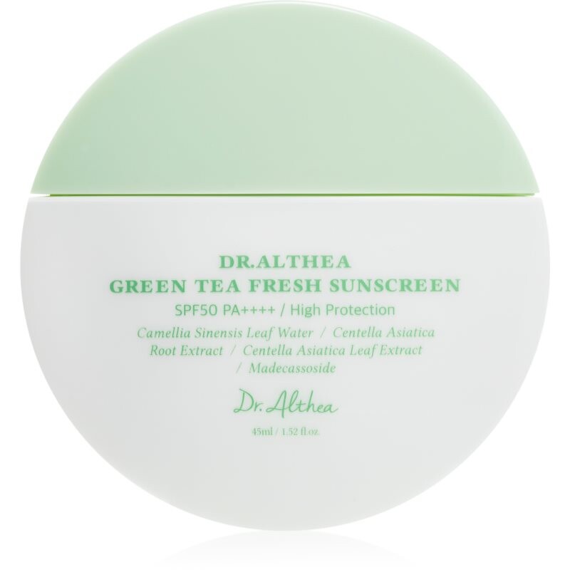 Dr. Althea Green Tea Fresh Sunscreen facial sunscreen with soothing effect SPF 50+ 45 ml