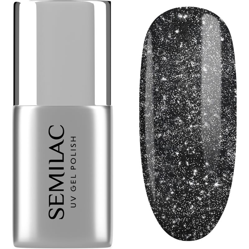 Semilac UV Gel Top Flash ON anti-effusion top coat for shine and protection shade T21 7 ml