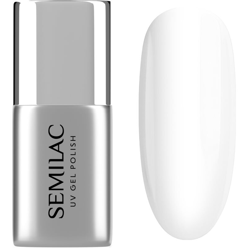 Semilac UV Gel Top No Wipe Real Color anti-effusion top coat for shine and protection 7 ml