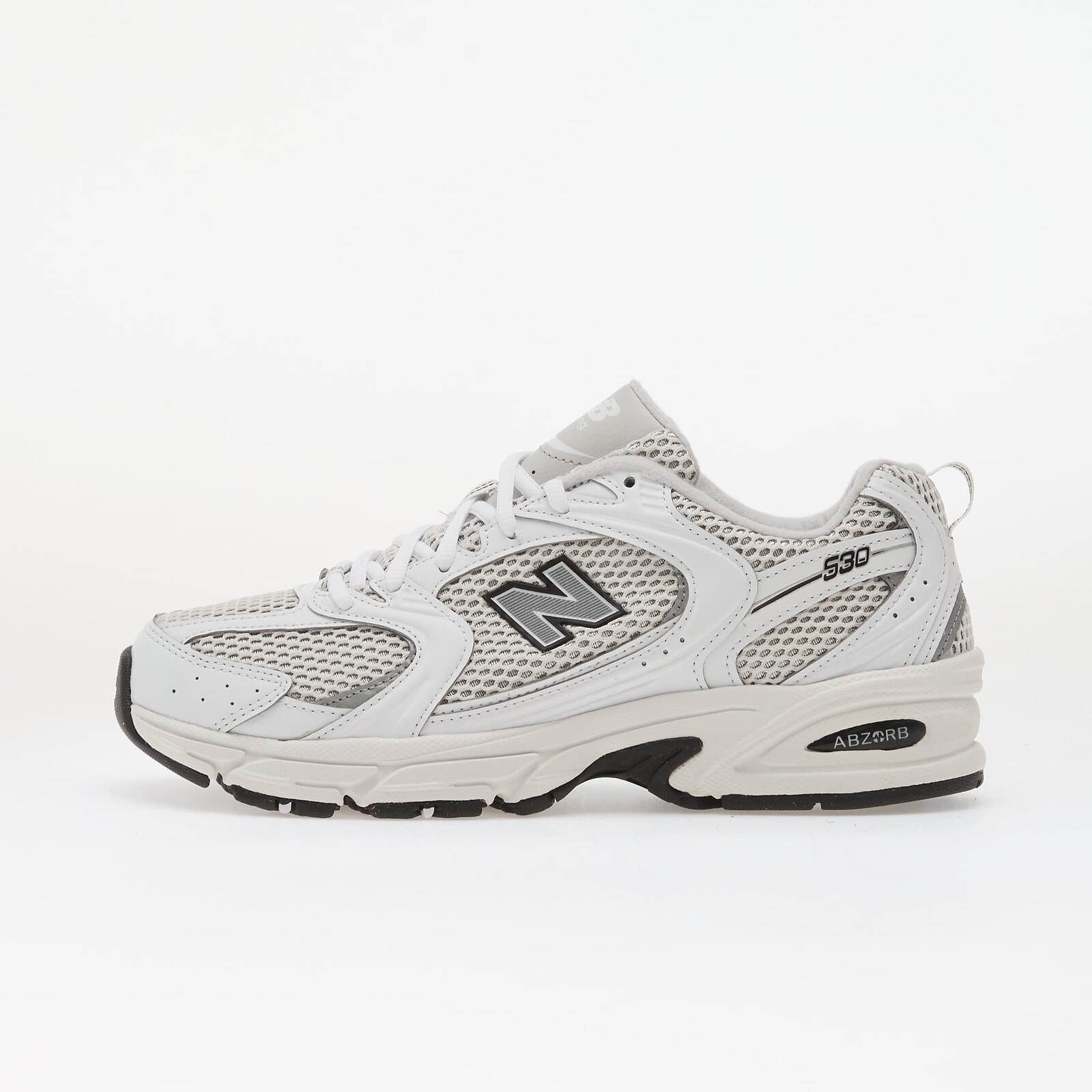 Sneakers New Balance 530 White/ Silver Metallic/ Black UK 7