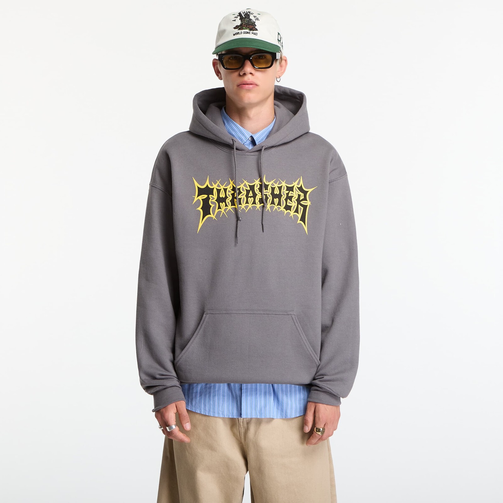 Sweatshirt Thrasher Spikey Hoodie Grey XL