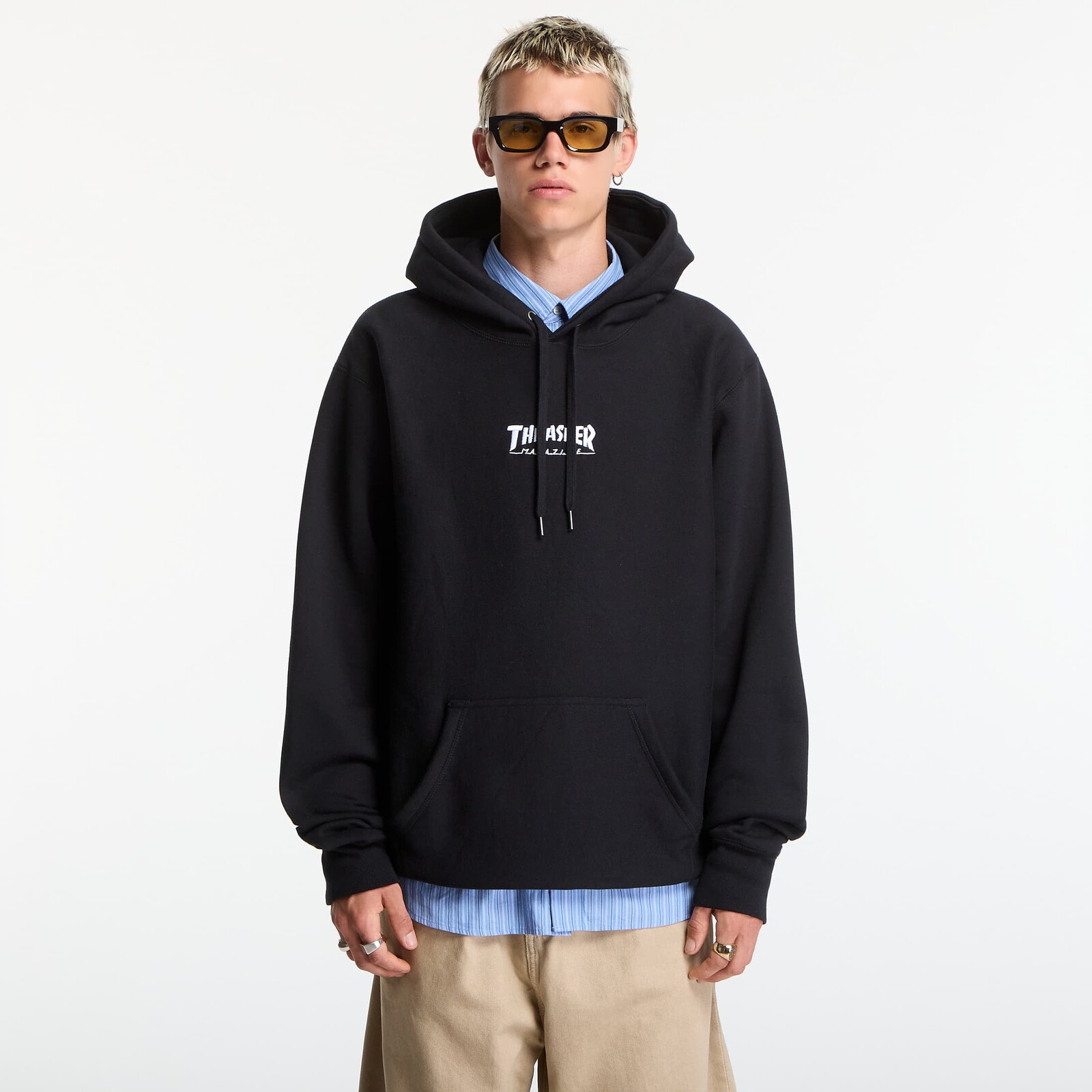 Sweatshirt Thrasher Heavyweight Embroidered Mag Logo Hoodie Black XXL