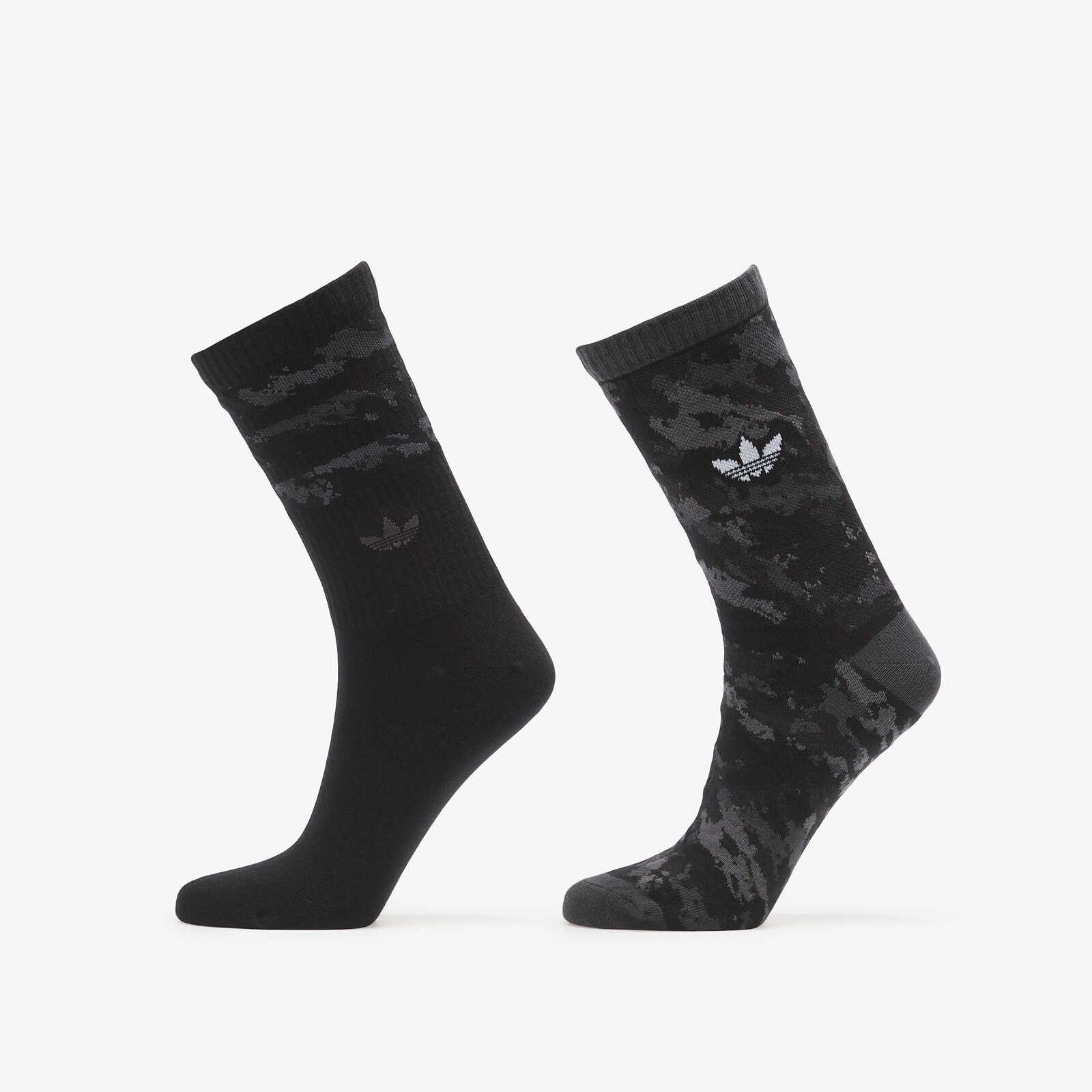 adidas Camo Crew Sock 2-Pack Carbon/ Black 37-39