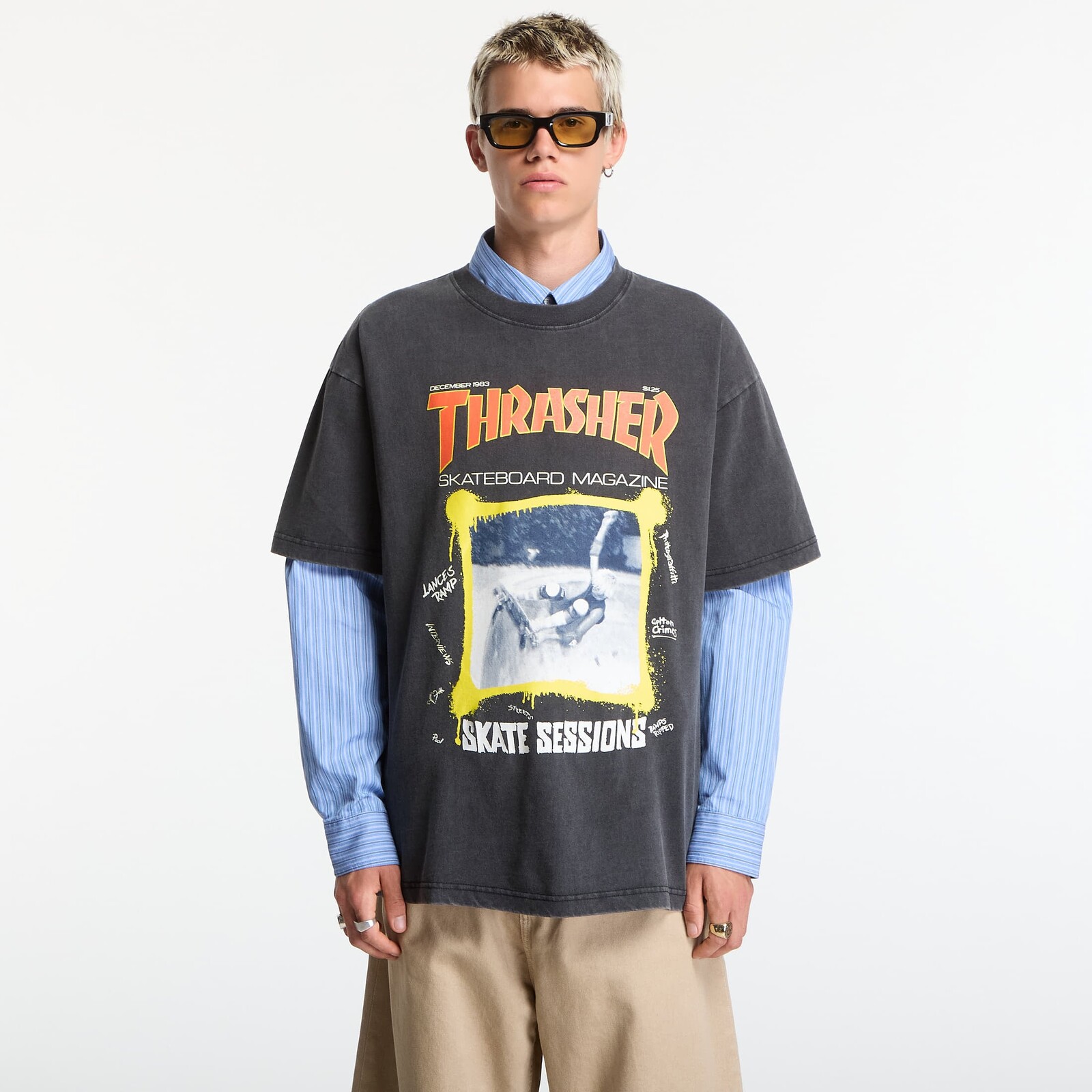 T-shirt Thrasher December 1983 Vintage T-Shirt Black L