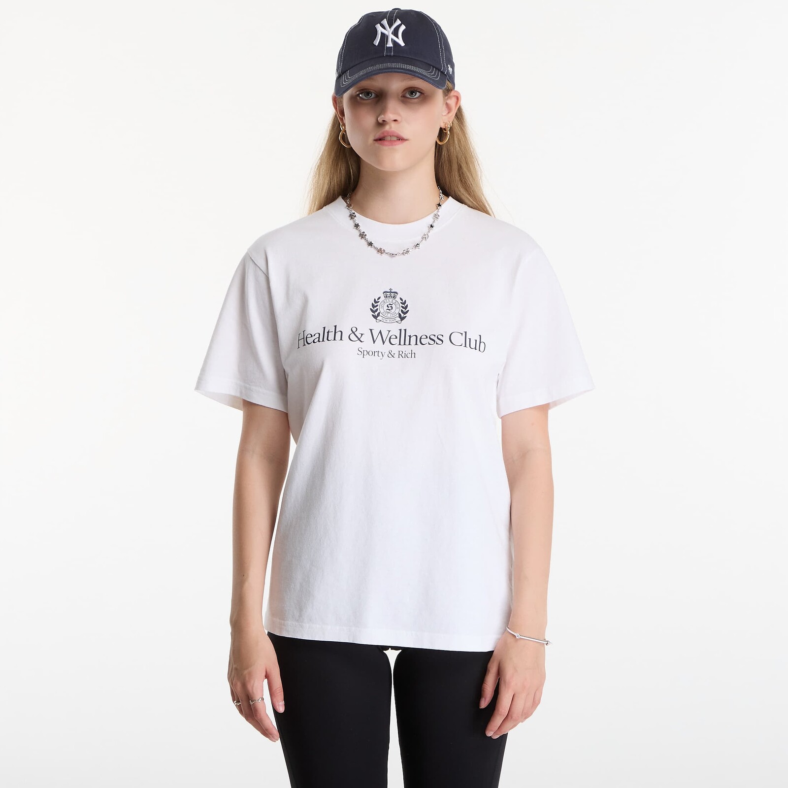 T-shirt Sporty & Rich H&W Crest Tshirt UNISEX White XL