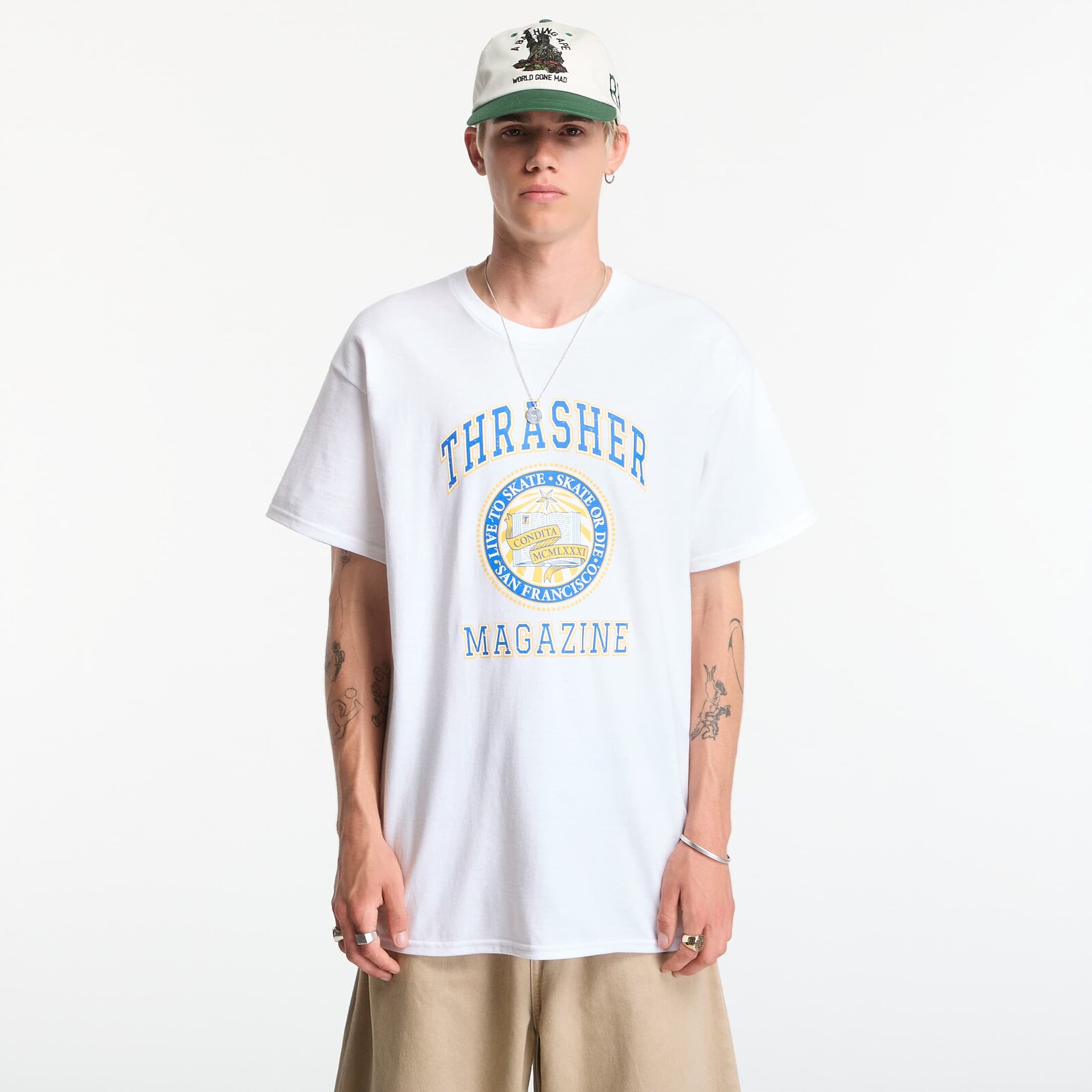 T-shirt Thrasher Dropout T-Shirt White XXL