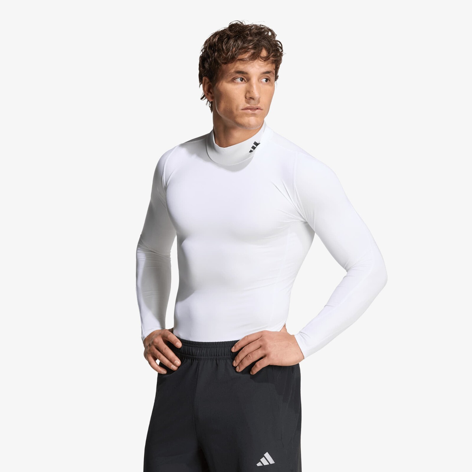 T-shirt adidas Training Mockneck Long Sleeve T-Shirt White XL