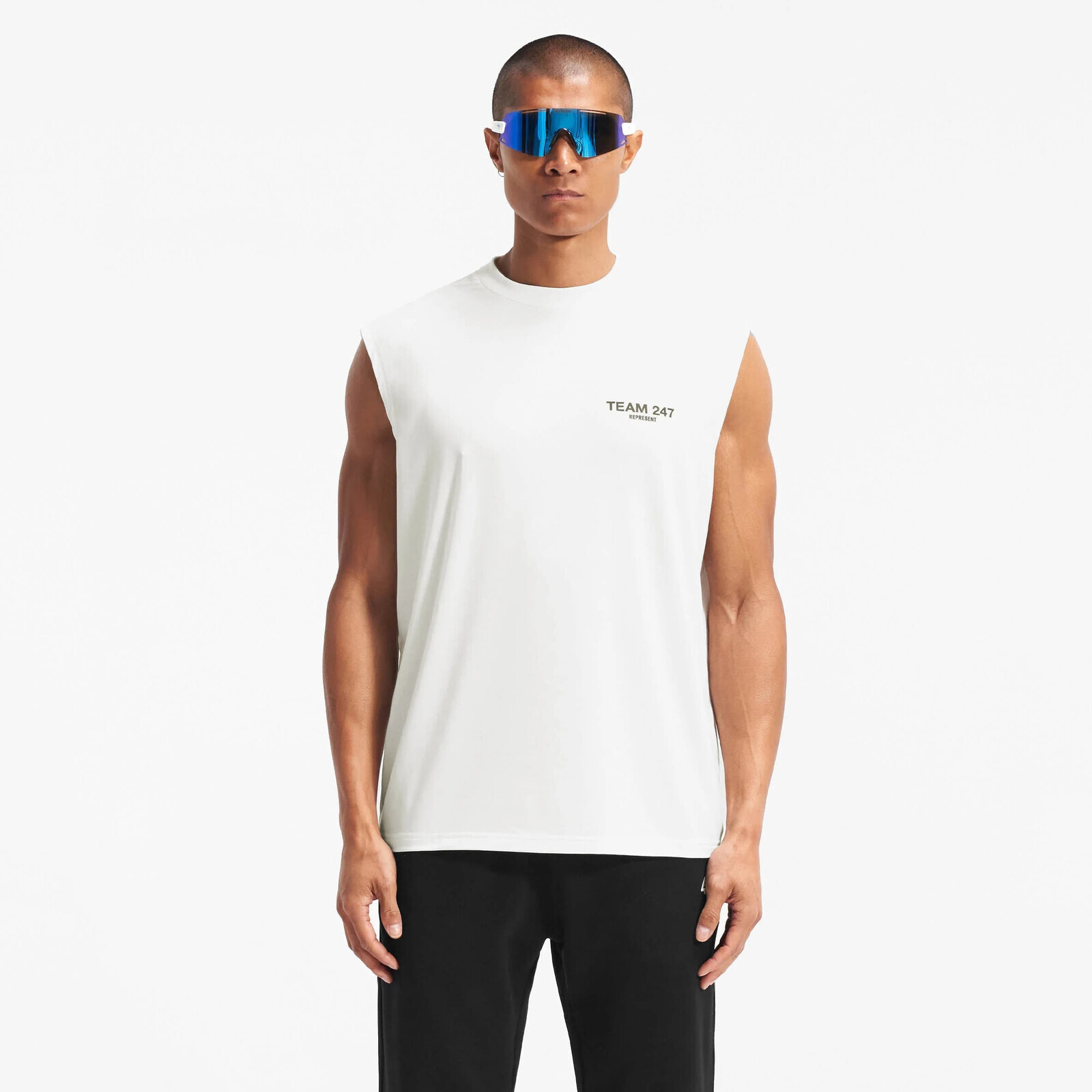Tank top REPRESENT 247 Team Oversized Tank Flat White XXL