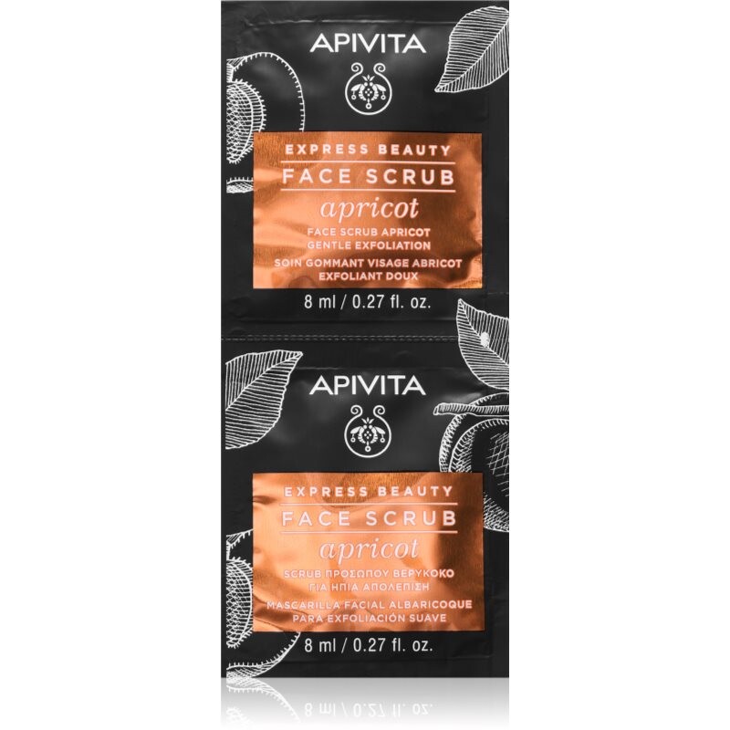Apivita Express Beauty Apricot gentle skin scrub 2x8 ml