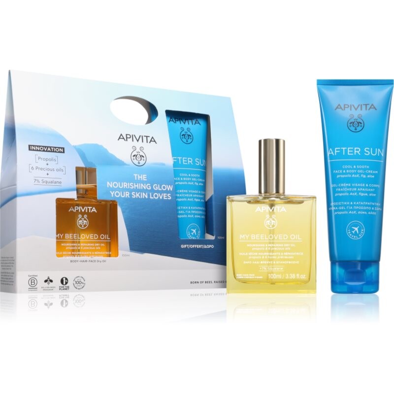 Apivita My Beeloved Oil set with nourishing and moisturising effect