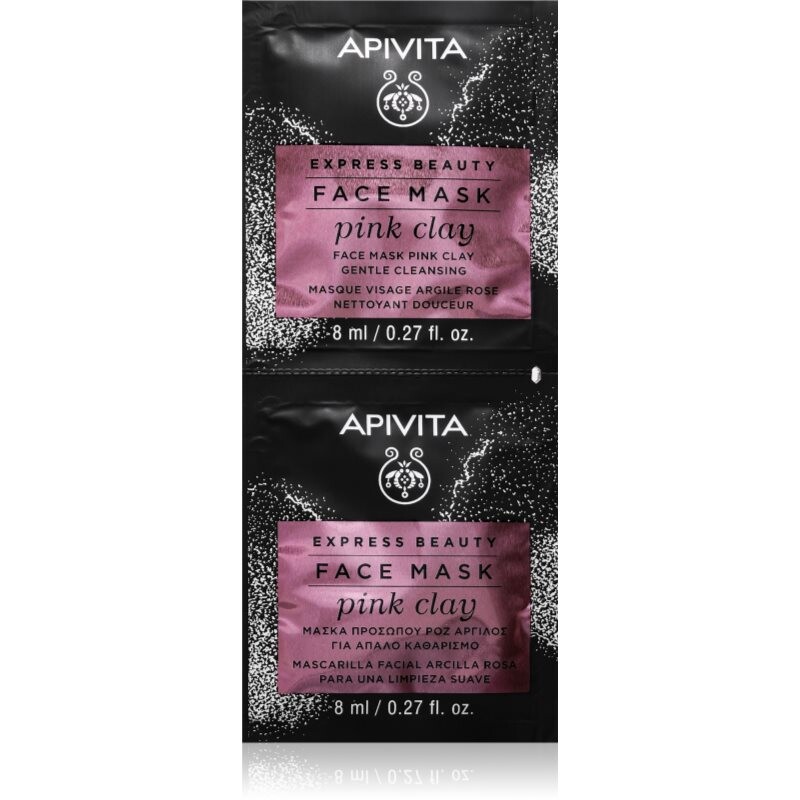 Apivita Express Beauty Pink Clay cleansing mask 8 ml