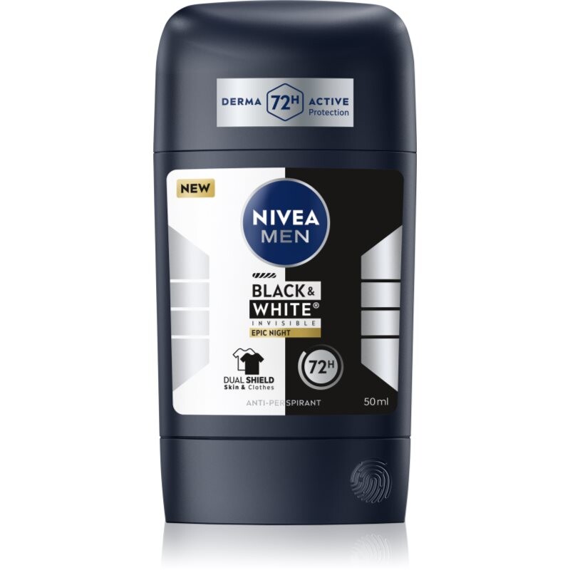 NIVEA MEN Black & White Epic Night antiperspirant stick for men 50 ml