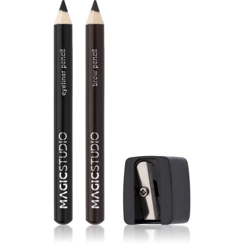 Magic studio Eyeliner Pencil Brow & Sharpener set for eyes and eyebrows 0.5 g