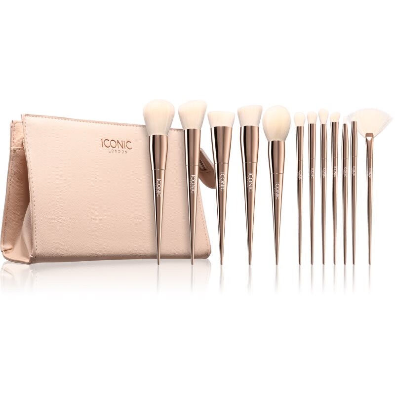 ICONIC London Ultimate Brush Set brush set with a pouch