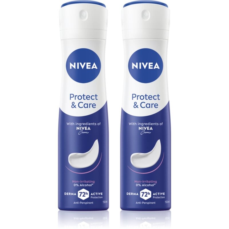 NIVEA Protect & Care antiperspirant spray economy pack