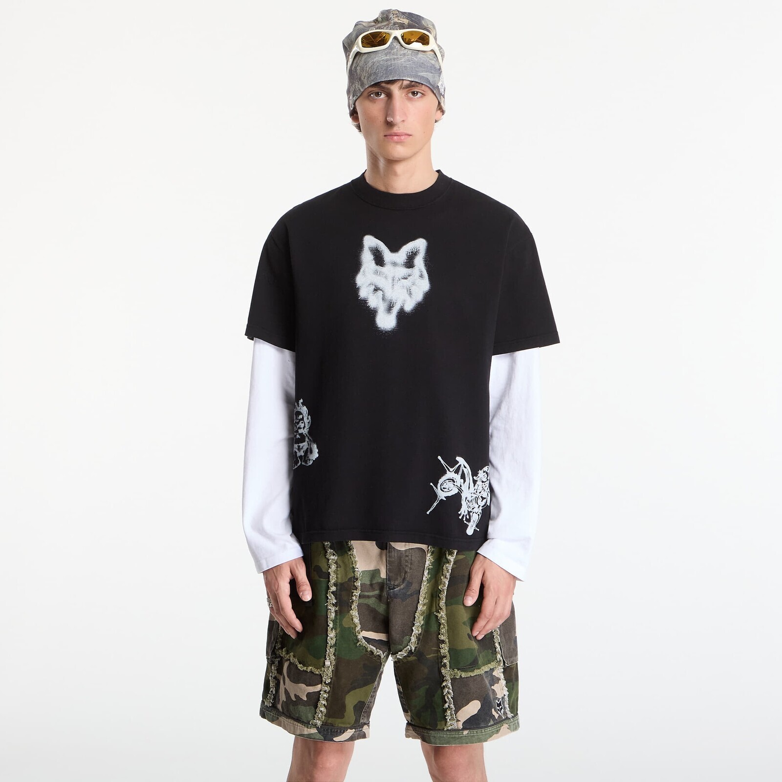 T-shirt FOX Airbrushed T-Shirt Black S