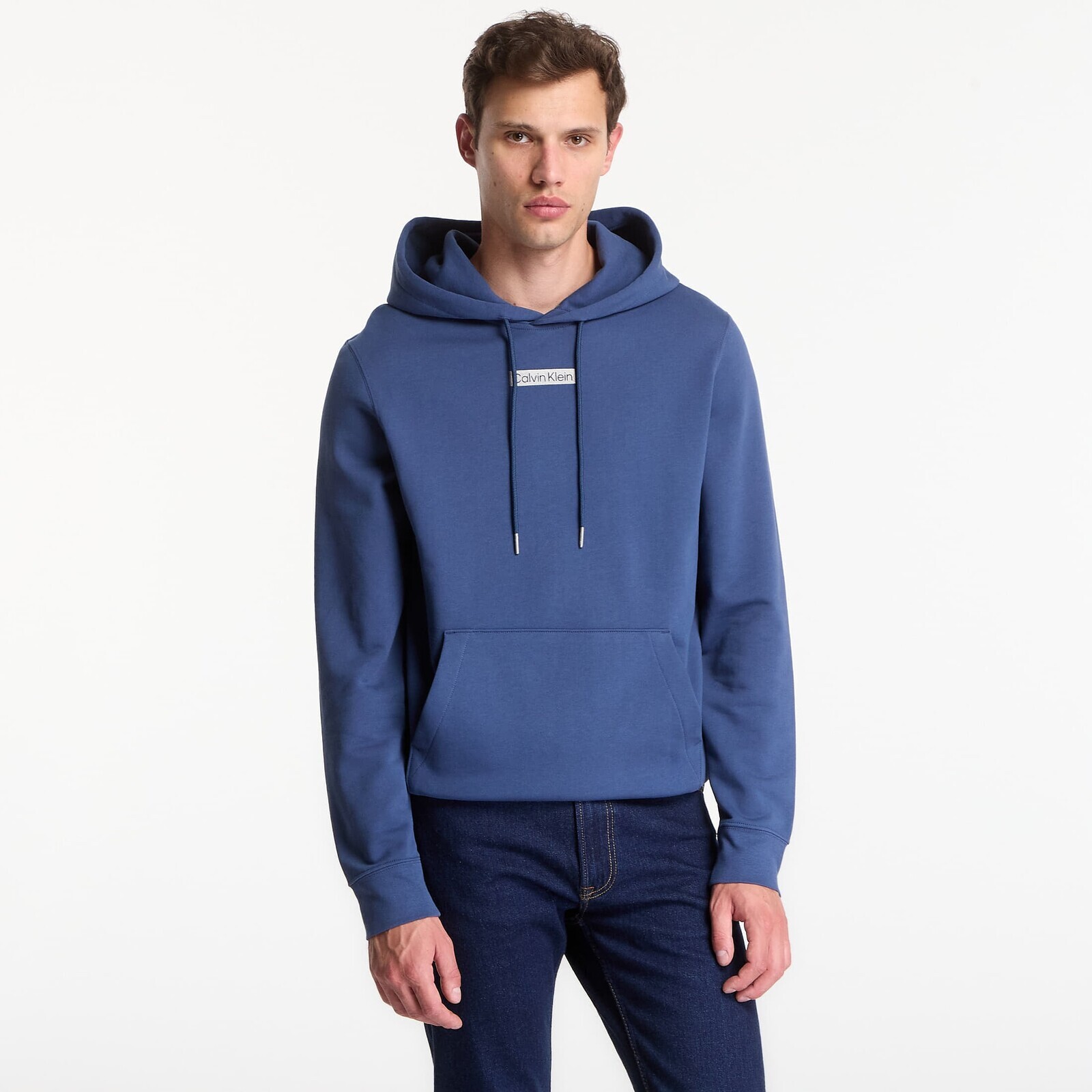 Sweatshirt Calvin Klein Ls 350terry Eu Sp Graphic Hoodie Dark Denim XL