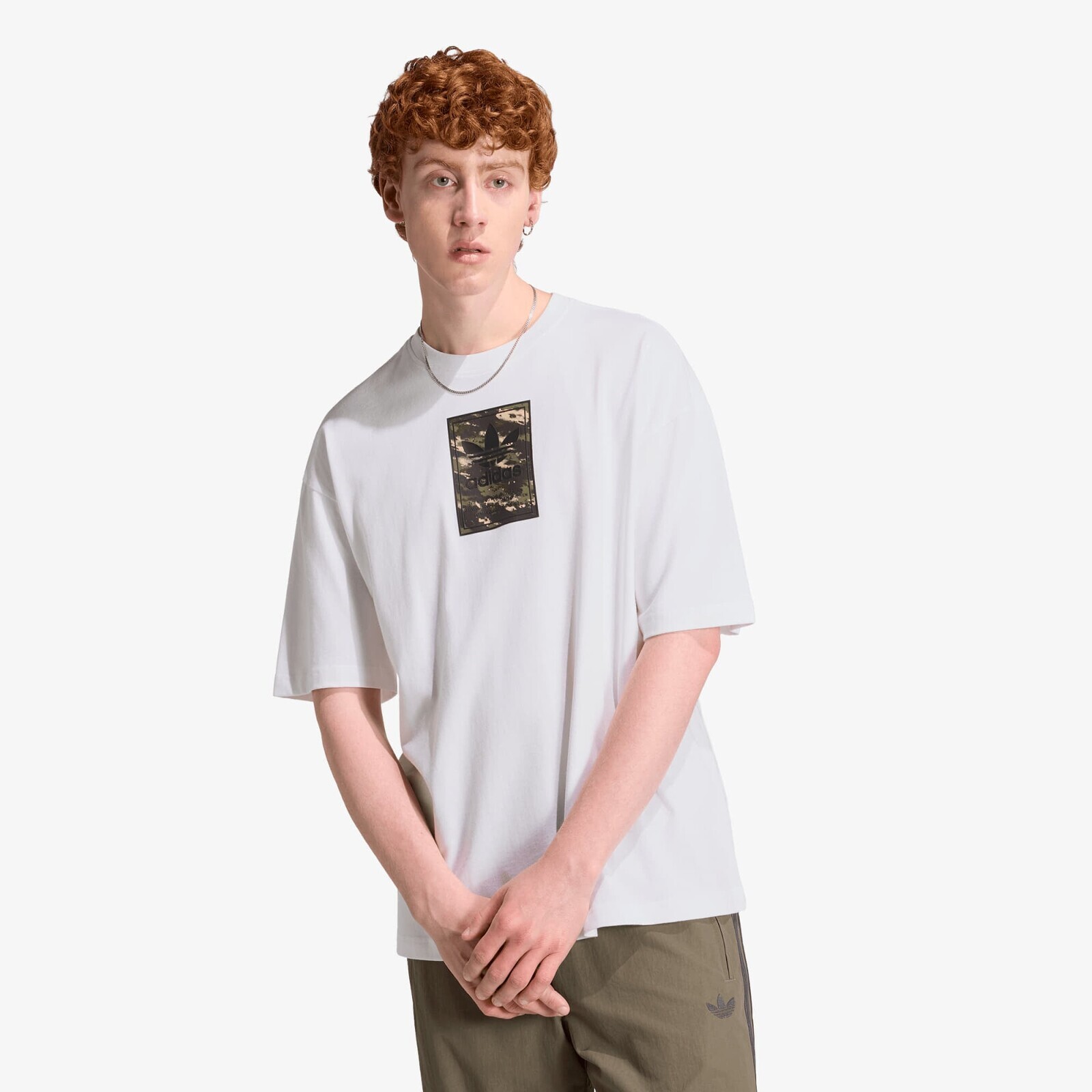T-shirt adidas Camo Tee Tongue Label White S
